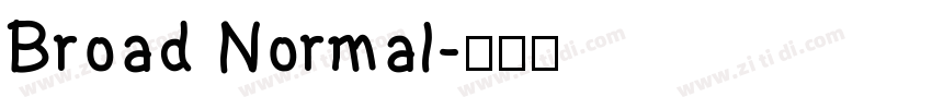 Broad Normal字体转换